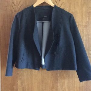 Banana Republic grey cropped jacket